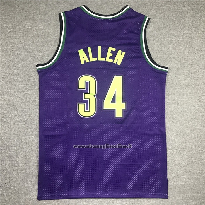 Maglia Milwaukee Bucks Ray Allen #34 Mitchell & Ness 1996-97 Viola